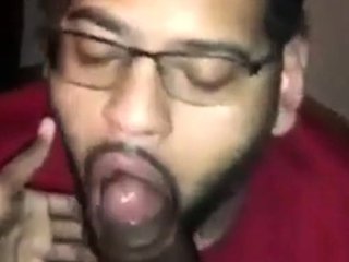 Big Black Cock Blowjob by Amateur Dick Gobbler