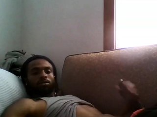 Big Black Cock Masturbating to Porn