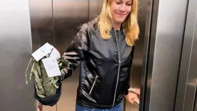 Cute Blonde Bitch Remote Controlled in Public !!