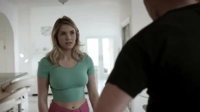 Dad’s best friend fucks his teen stepdaughter in the kitchen
