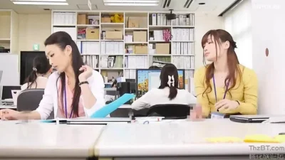 Japanese office blowjob
