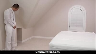Brunette gets gets pumped up and down on a huge rod