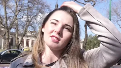 GERMAN SCOUT – 18yr young curvy big tits girl Lucie pickup and fuck