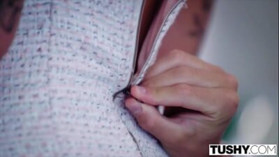 TUSHY Brunette enjoys hard ass fuck