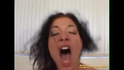 horny Brunette Milf cumming with Black cock in the ass